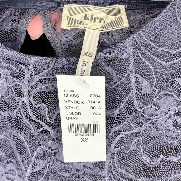 Pacsun Kirra Lace Peplum Fit Top XS - Picture 3 of 3